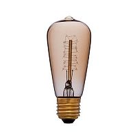 Лампа накаливания Ретро Sun Lumen Vintage ST48 24F5 40Вт E27 золотая  картинка 